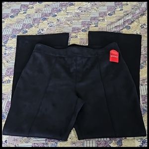 NWT Spanx Faux Suede Flare Pants Navy size 2xl tall
